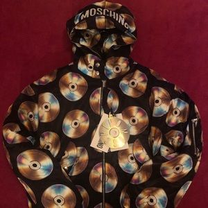 H&M Moschino Hooded Bomber Black CD jacket
